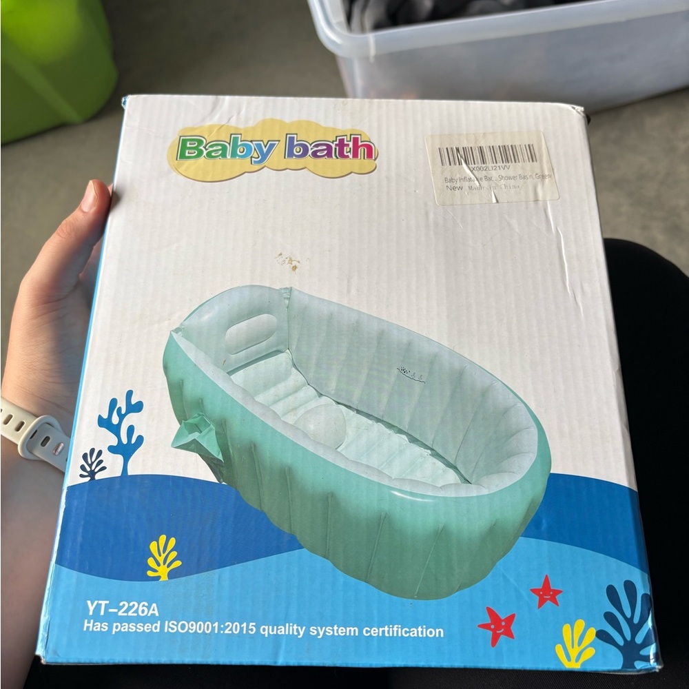 Inflatable Baby Bath Tub - Green